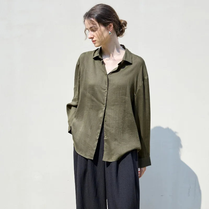 Olivia Bennet | Relaxed Ramie Button Down