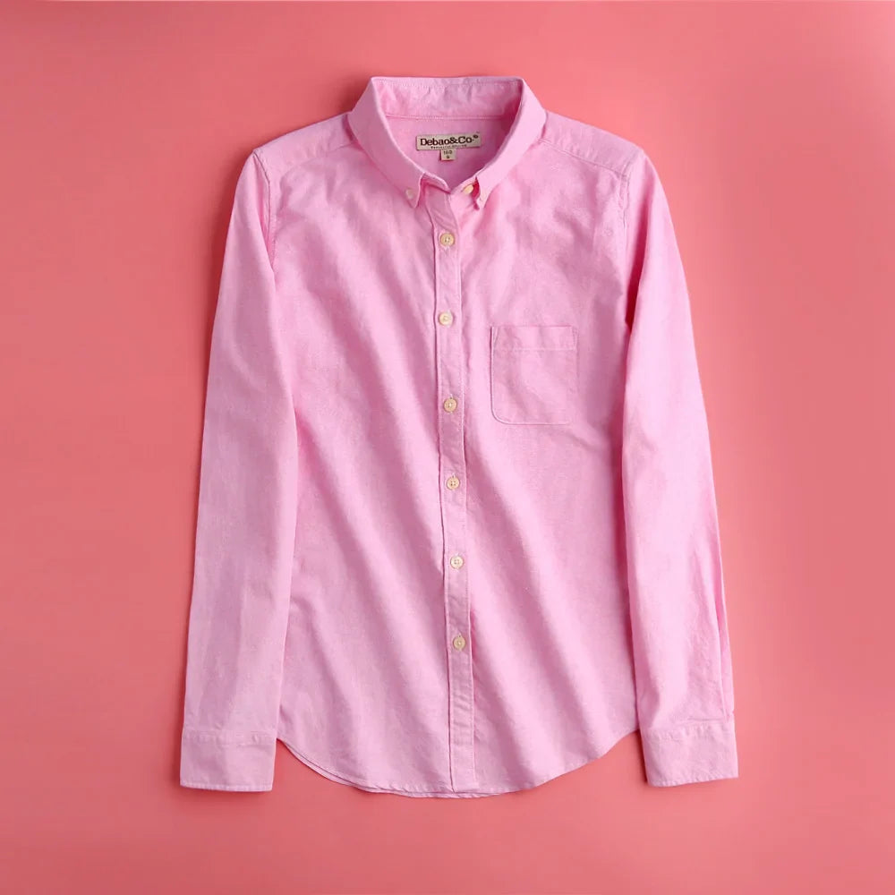 Olivia Bennet | Elegant Blouse for Women in Pastel Oxford