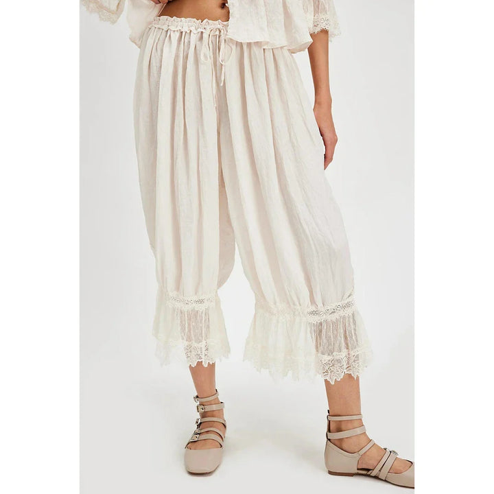 Olivia Bennet | Lace Lantern Pants for Women