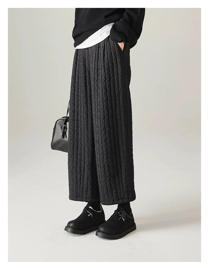 Olivia Bennet | Cotton Wide-Leg Pants for Women in Natural Color