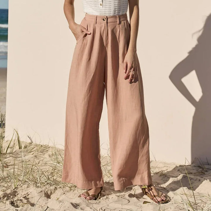 Olivia Bennet | Linen Trousers for Women