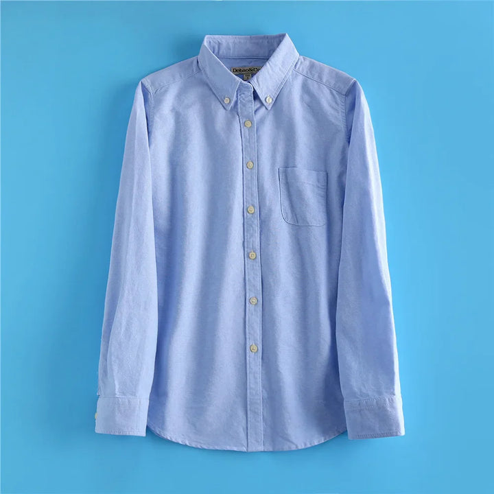 Olivia Bennet | Elegant Blouse for Women in Pastel Oxford