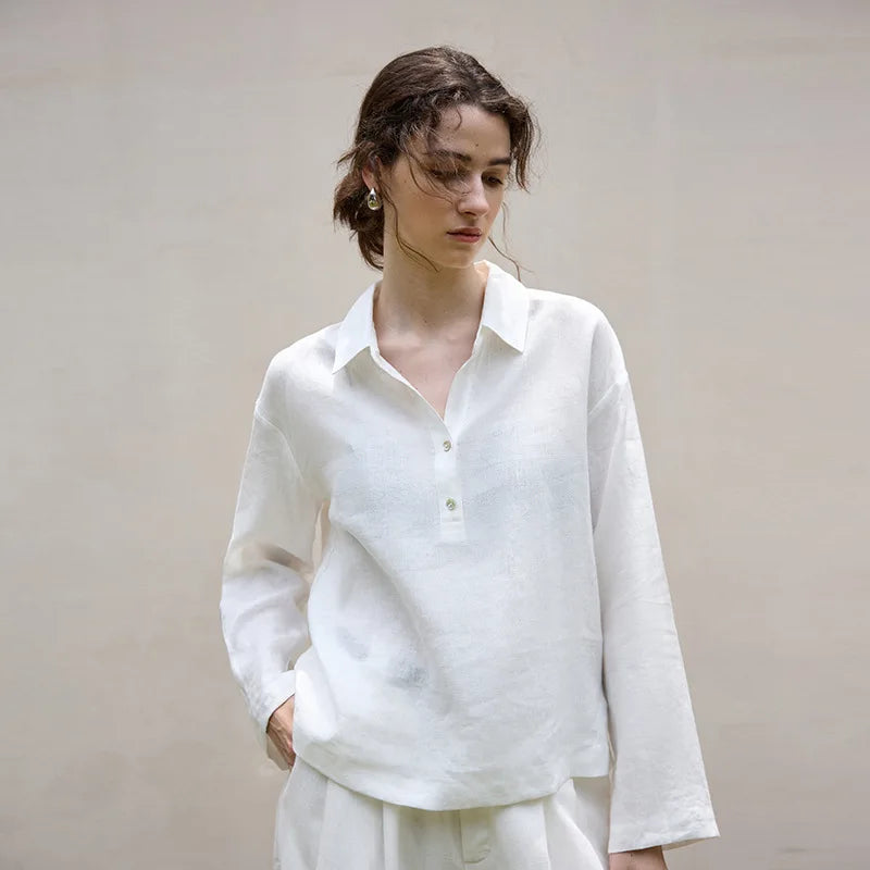 Olivia Bennet | Linen Pullover for Women in Classic Fit