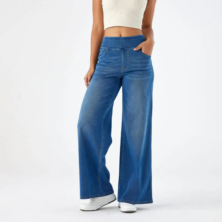 Olivia Bennet | Wide Leg Jean for Women in Denim