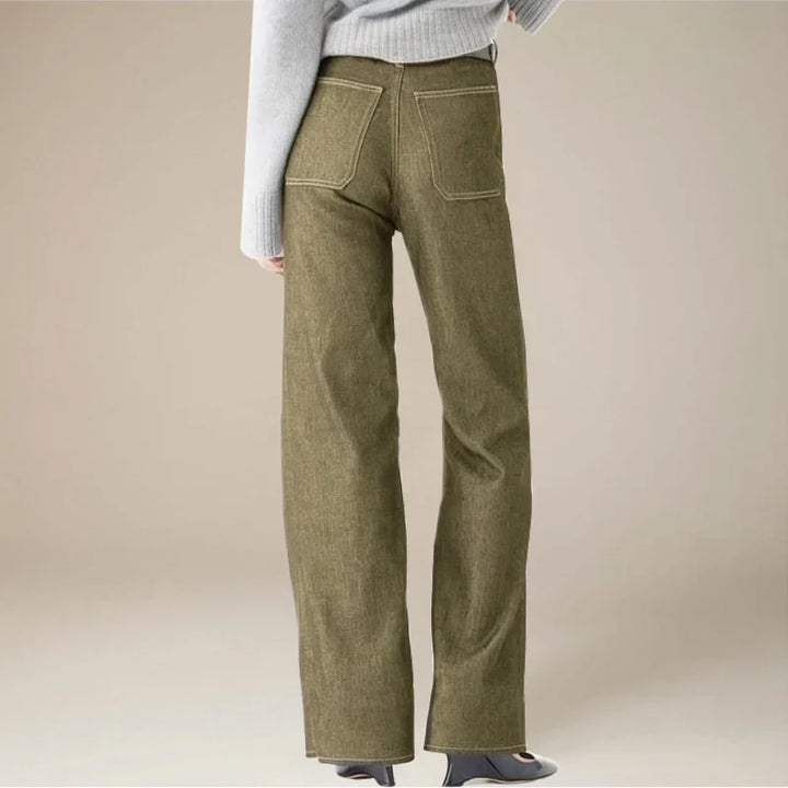 Olivia Bennet | Classic Wide-Leg Jean for Women in Denim Blue