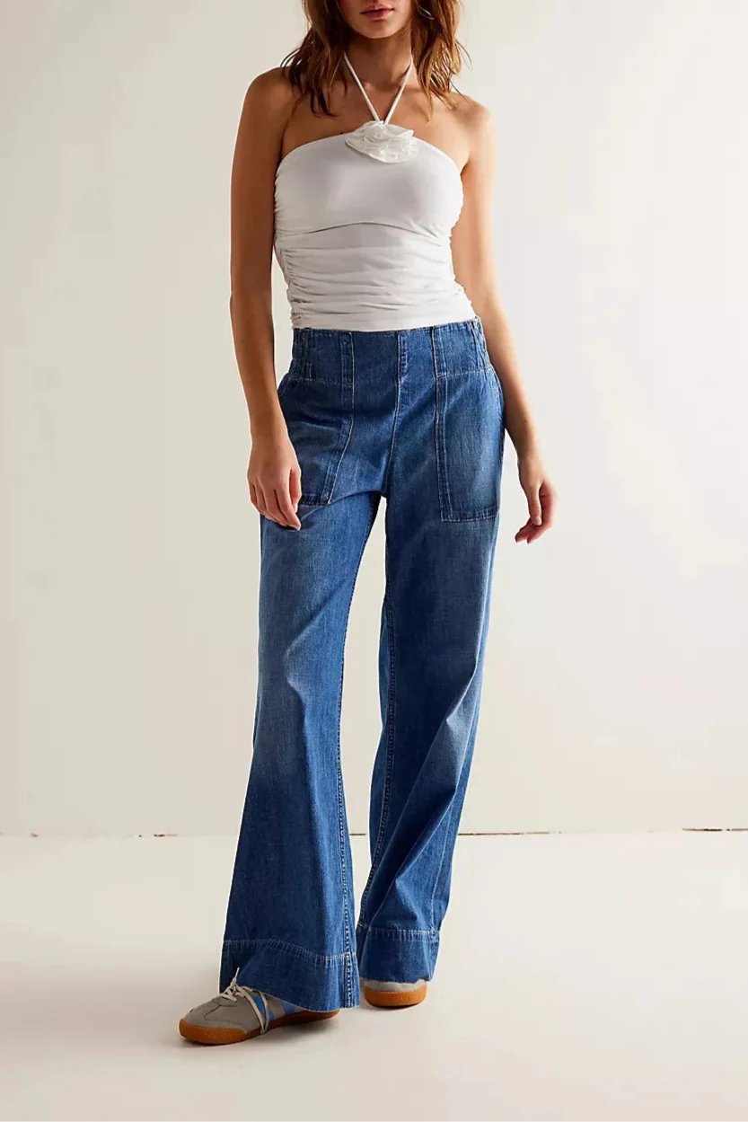 Olivia Bennet | Wide-Leg Denim Jeans for Women