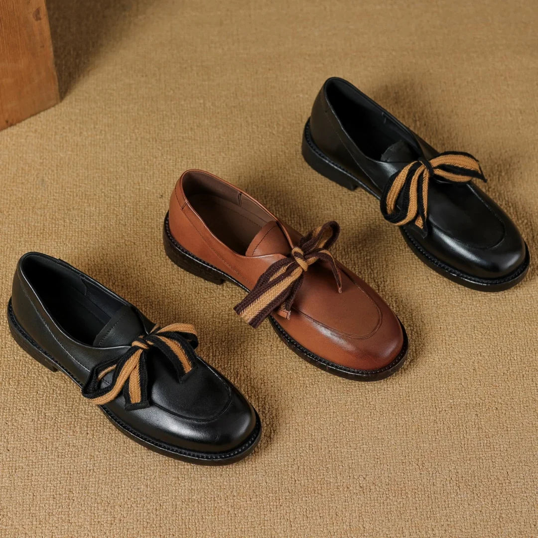 Olivia Bennet | Classic Leather Loafers for Women