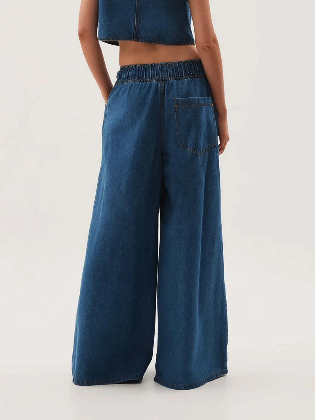 Olivia Bennet | Wide-Leg Jean for Women in Denim Blue