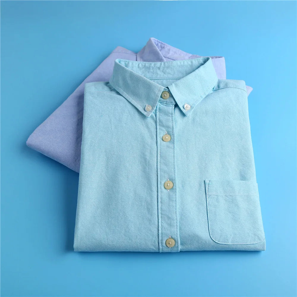 Olivia Bennet | Elegant Blouse for Women in Pastel Oxford
