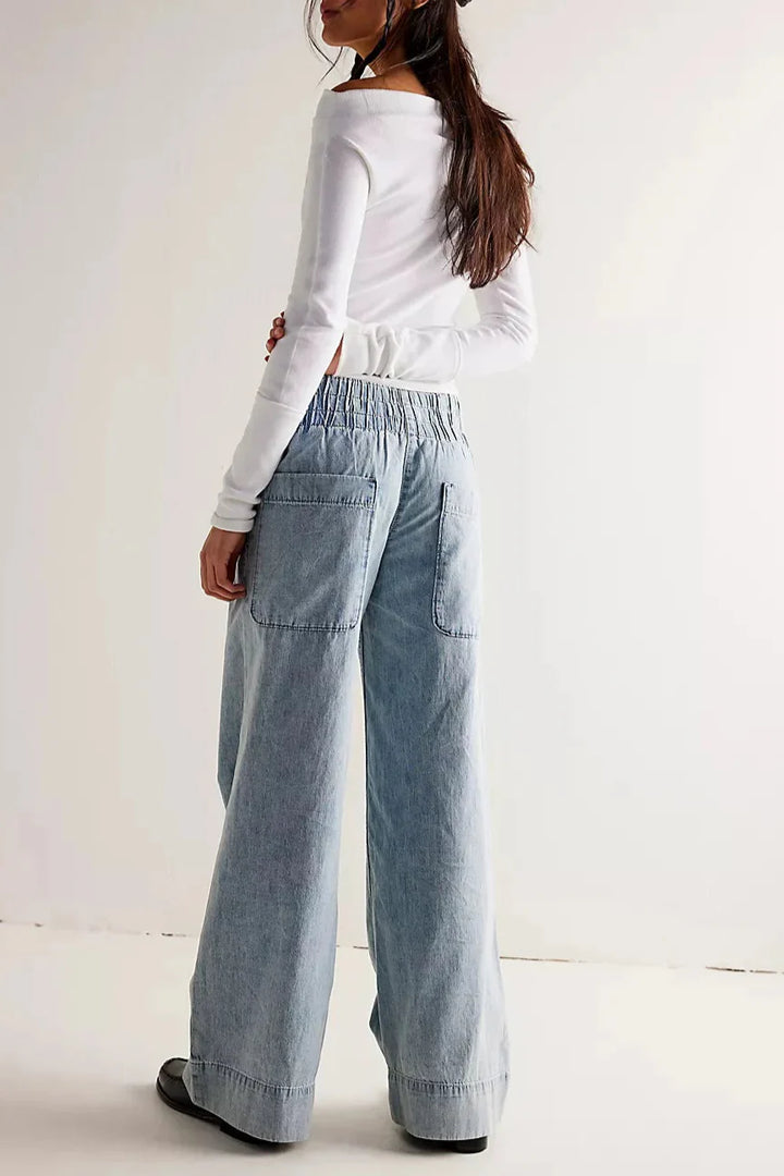 Olivia Bennet | Wide-Leg Denim Jeans for Women