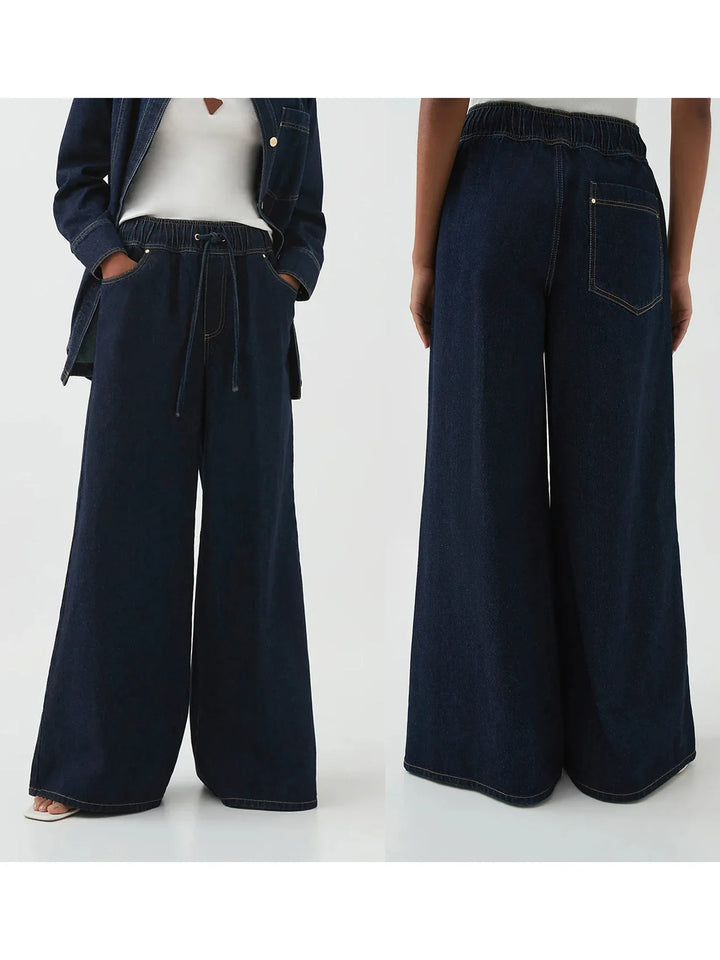Olivia Bennet | Wide-Leg Jean for Women in Denim Blue