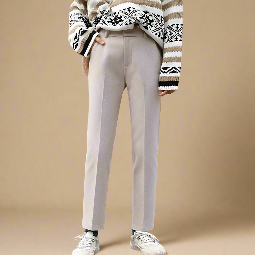 Olivia Bennet | Classic Wool Trousers for Women
