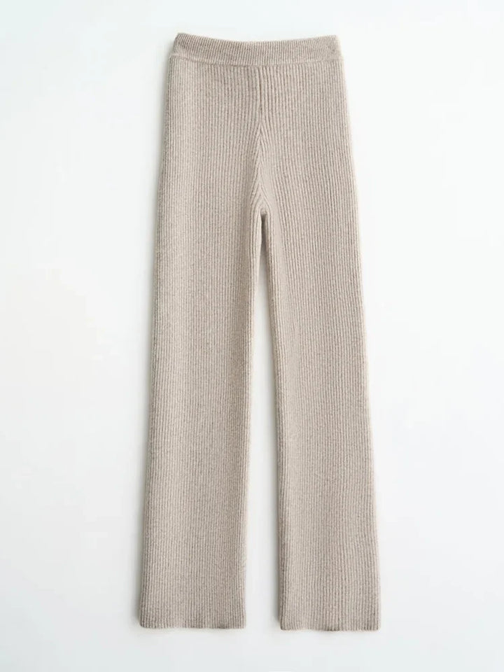 Olivia Bennet | Wool Wide Leg Pants for Women