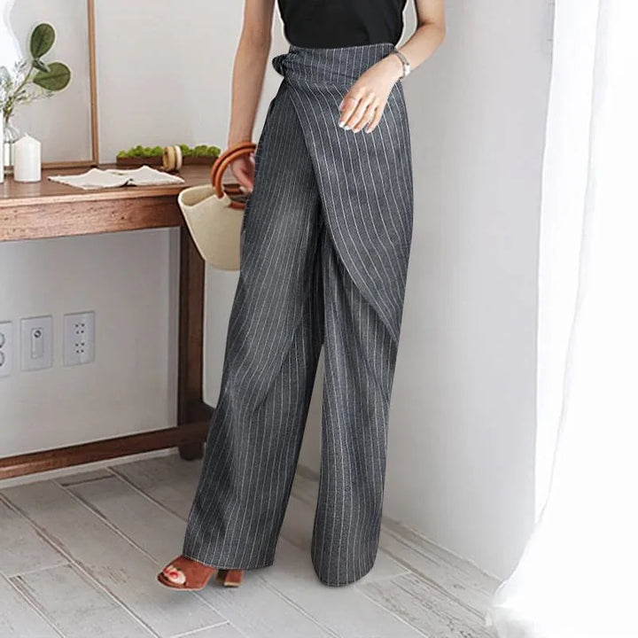 Olivia Bennet | Cotton Wide-Leg Pant for Women in Natural