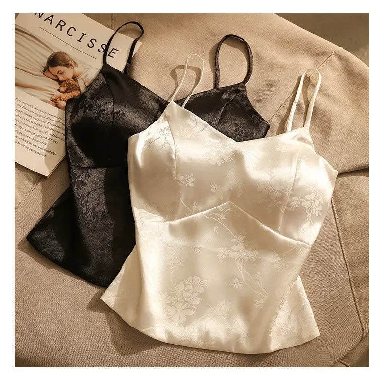 Olivia Bennet | Satin Corset for Women in Jacquard Style
