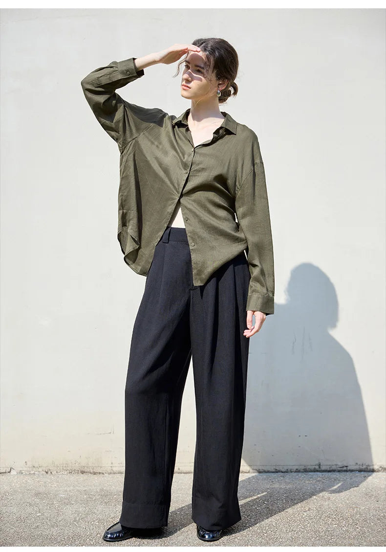 Olivia Bennet | Relaxed Ramie Button Down