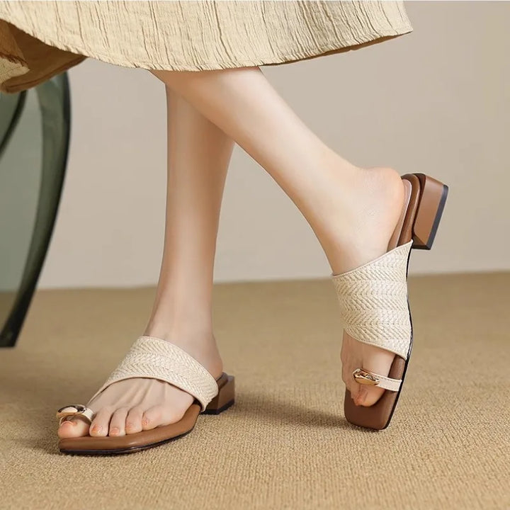 Olivia Bennet | Luxe Flats for Women in Leather, Slip-On Style