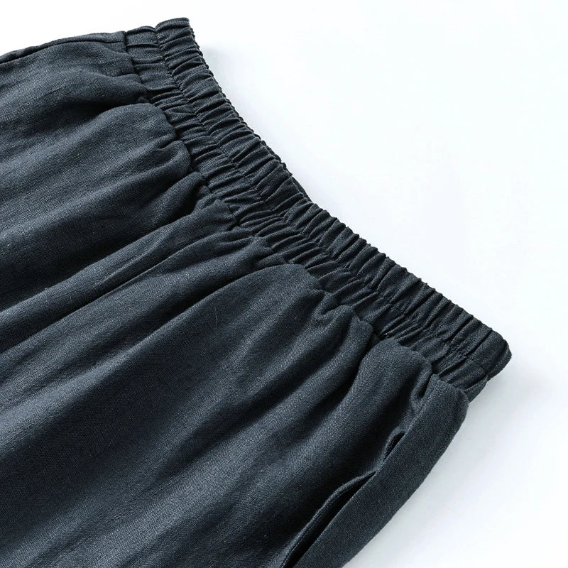 Olivia Bennet | Wide Leg Linen Pant for Women in Natural