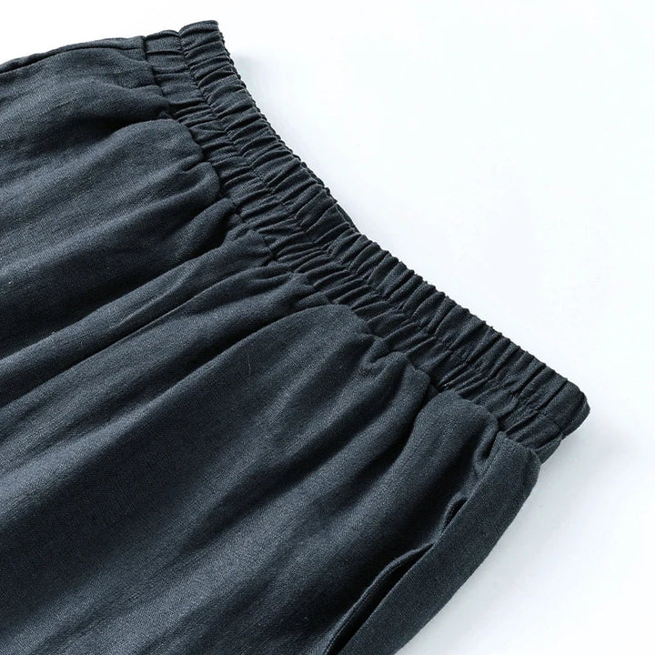 Olivia Bennet | Wide Leg Linen Pant for Women in Natural