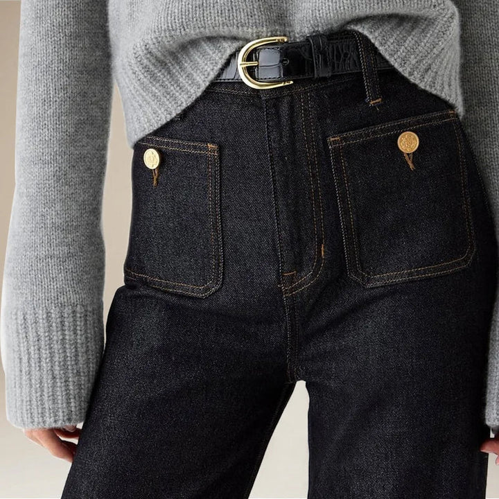 Olivia Bennet | Classic Wide-Leg Jean for Women in Denim Blue