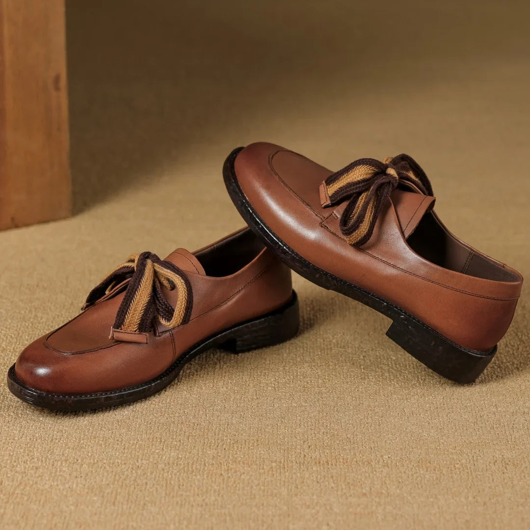 Olivia Bennet | Classic Leather Loafers for Women