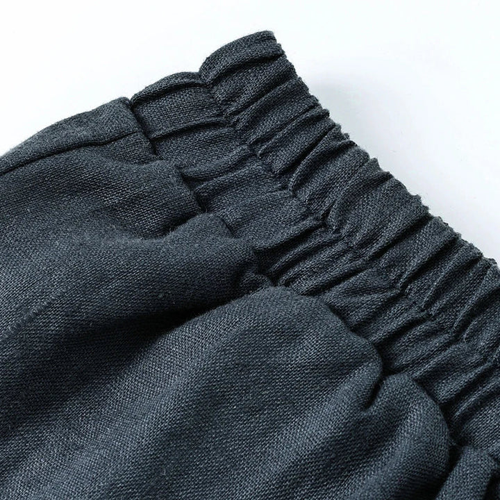 Olivia Bennet | Wide Leg Linen Pant for Women in Natural