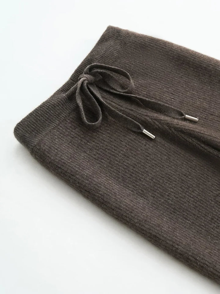 Olivia Bennet | Wool Wide Leg Pants for Women