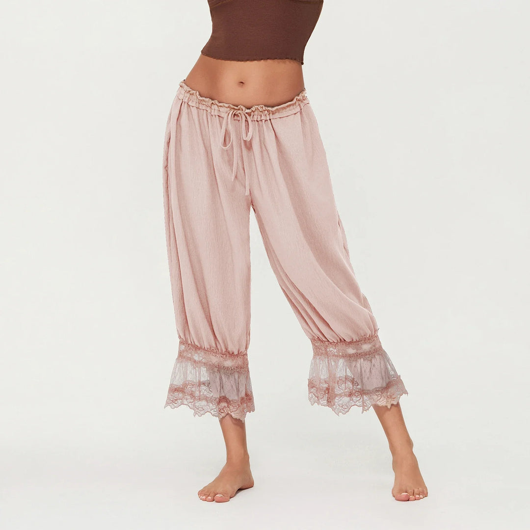 Olivia Bennet | Lace Lantern Pants for Women