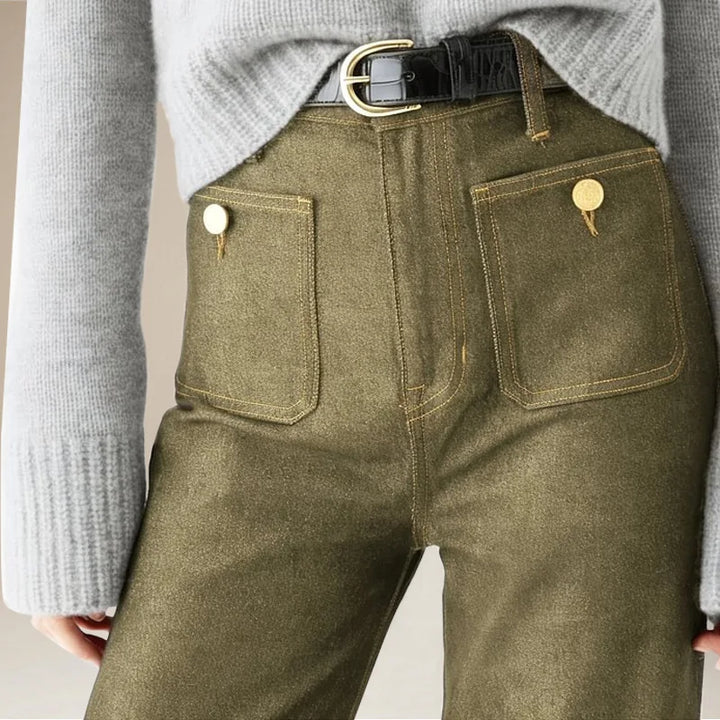 Olivia Bennet | Classic Wide-Leg Jean for Women in Denim Blue