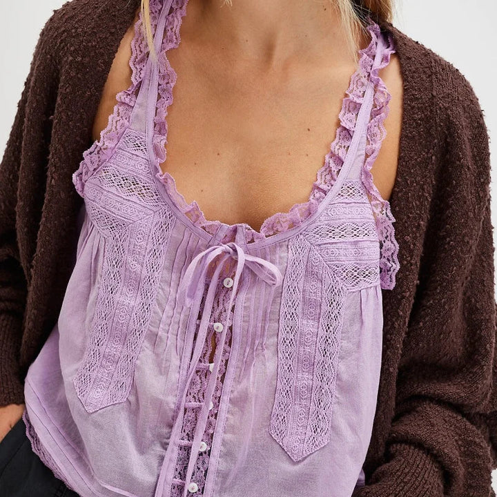 Olivia Bennet | Lace Cami for Women in White