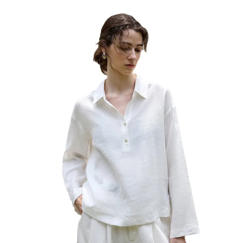 Olivia Bennet | Linen Pullover for Women in Classic Fit
