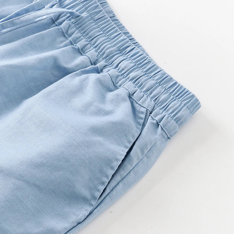 Olivia Bennet | Linen Lounge Pant for Women in Natural Fit