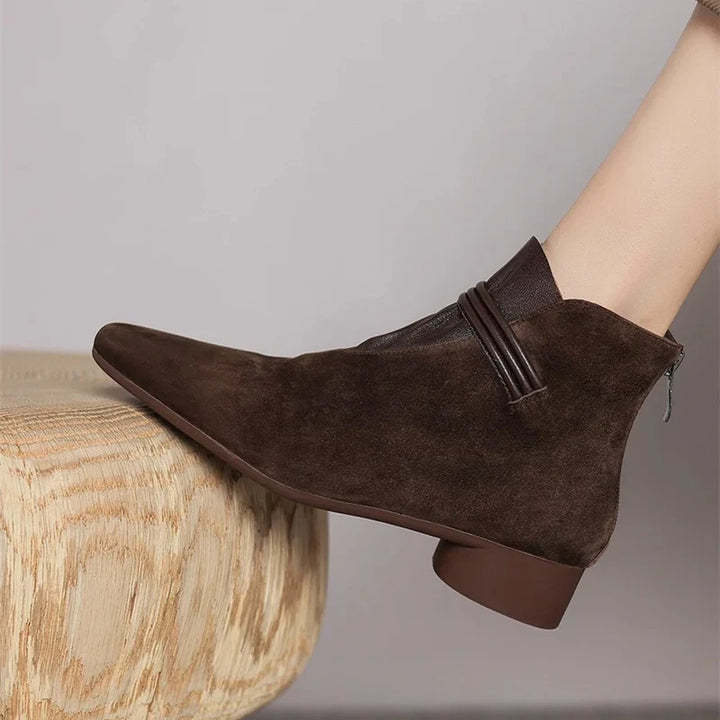 Olivia Bennet | Italian Crest Suede Boots for Women