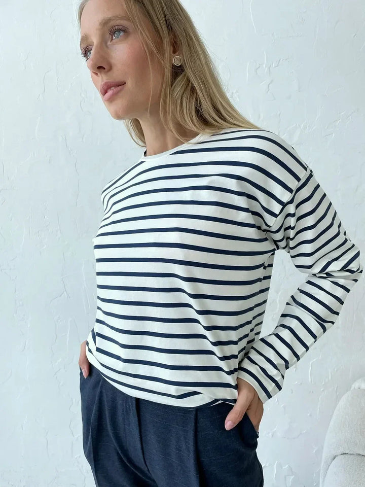 Olivia Bennet | Striped Cotton Shirt