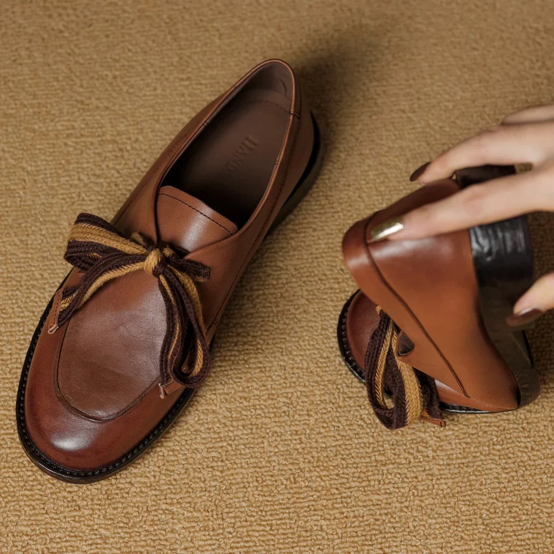 Olivia Bennet | Classic Leather Loafers for Women