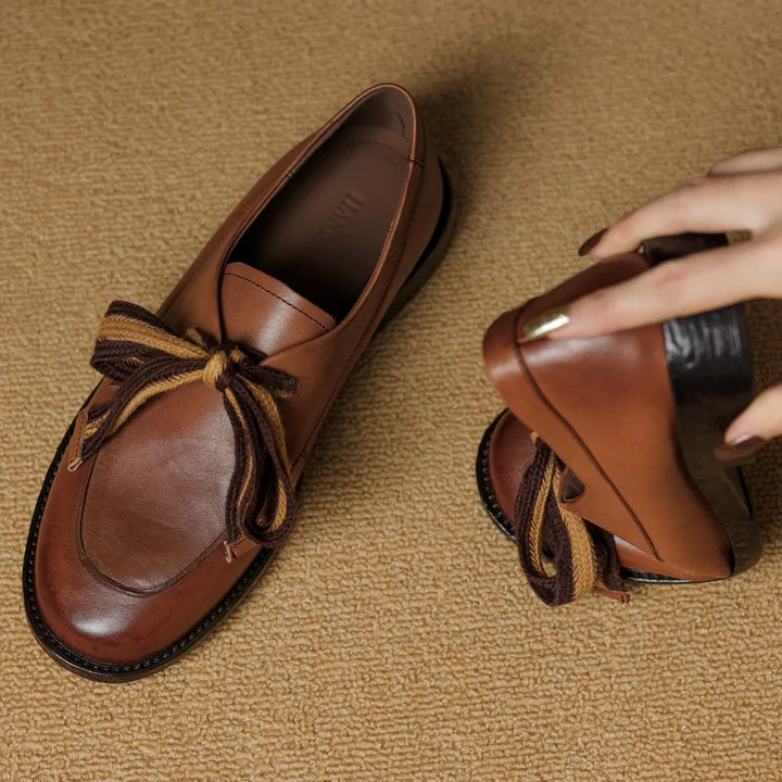Olivia Bennet | Classic Leather Loafers for Women