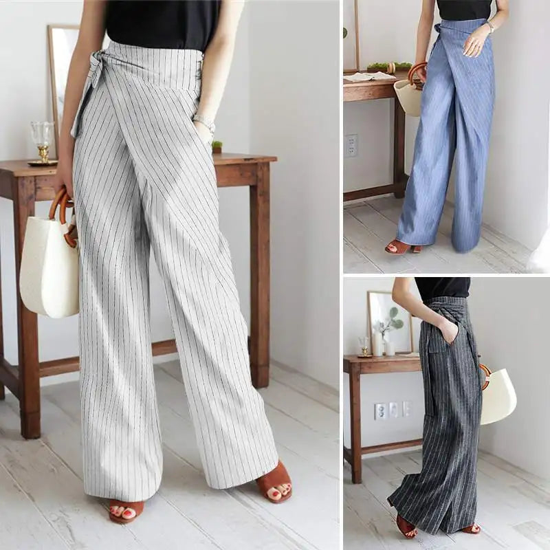 Olivia Bennet | Cotton Wide-Leg Pant for Women in Natural