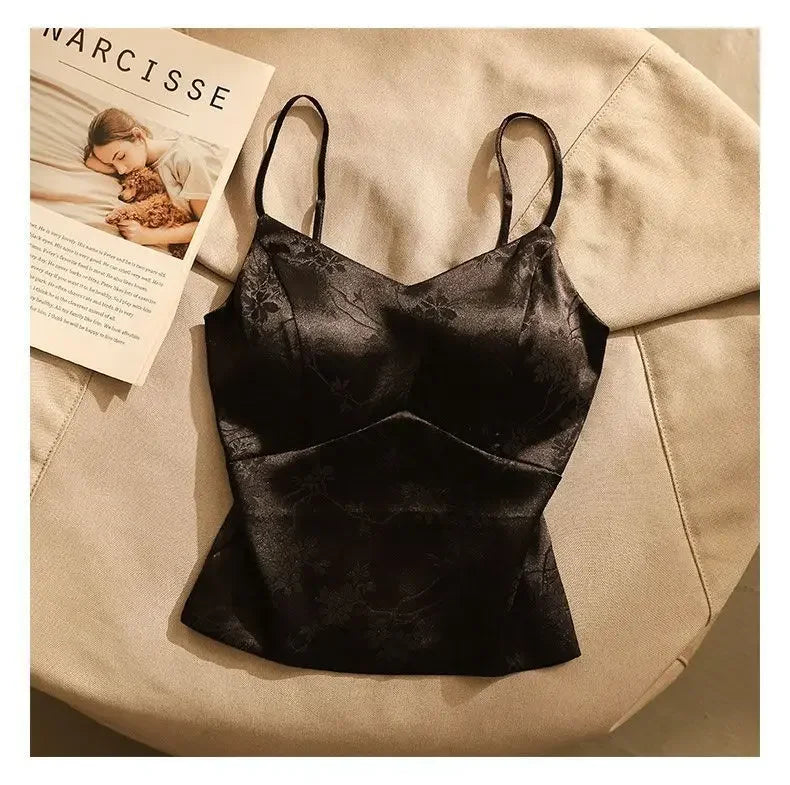 Olivia Bennet | Satin Corset for Women in Jacquard Style