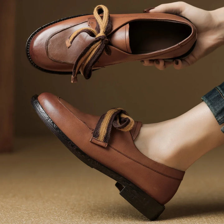 Olivia Bennet | Classic Leather Loafers for Women
