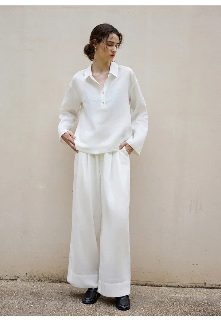 Olivia Bennet | Linen Pullover for Women in Classic Fit