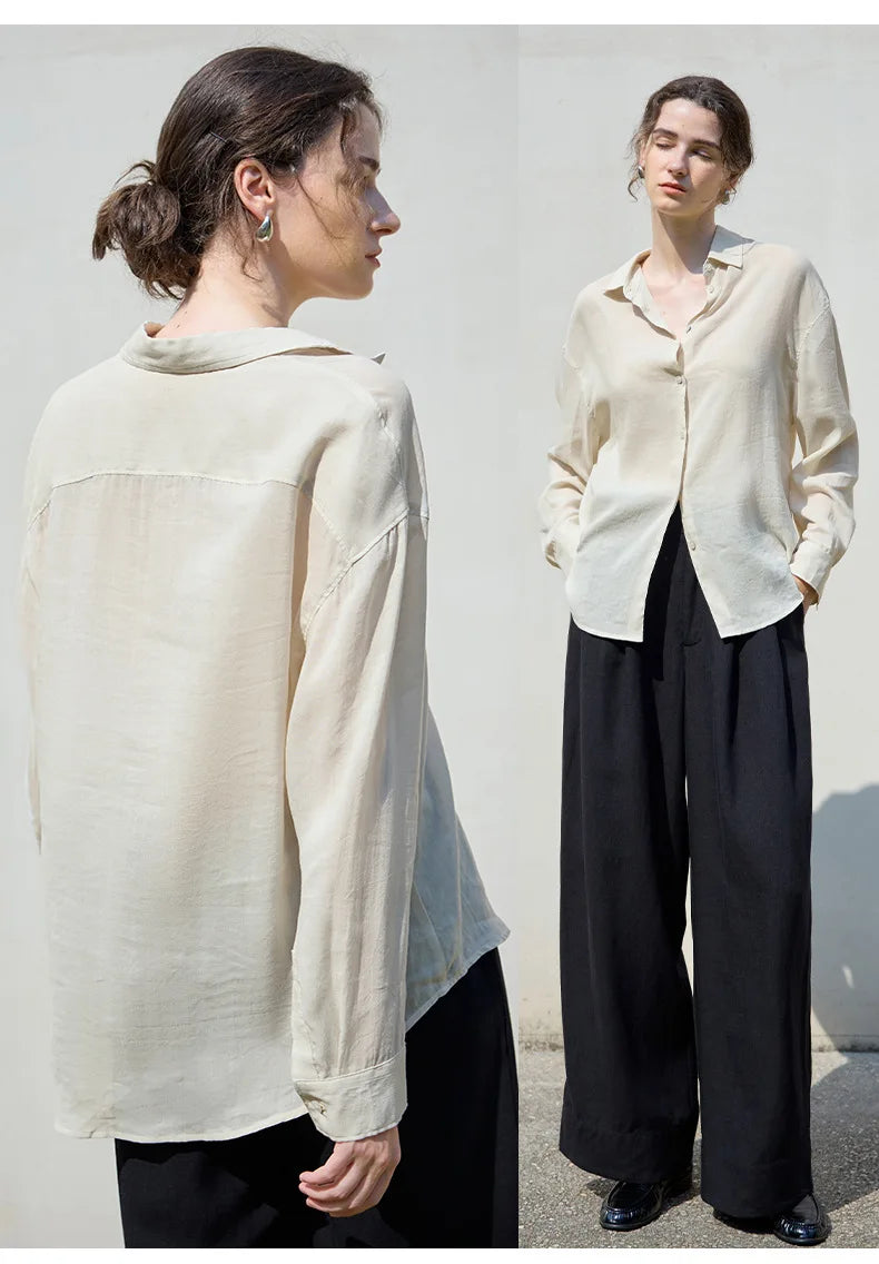 Olivia Bennet | Relaxed Ramie Button Down