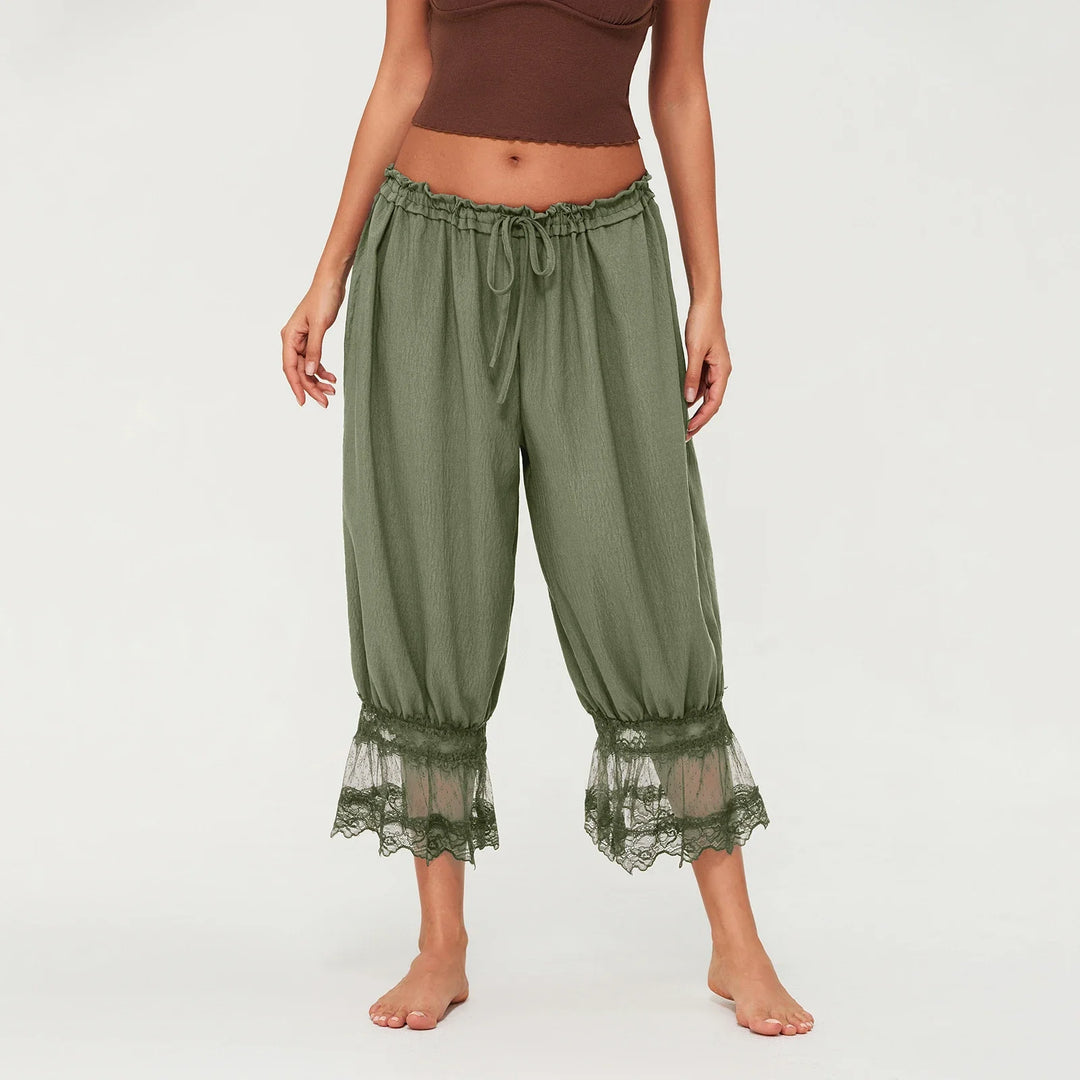 Olivia Bennet | Lace Lantern Pants for Women