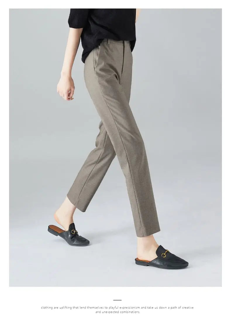 Olivia Bennet | High-Waist Trousers for Women in Elegant Fit, Black