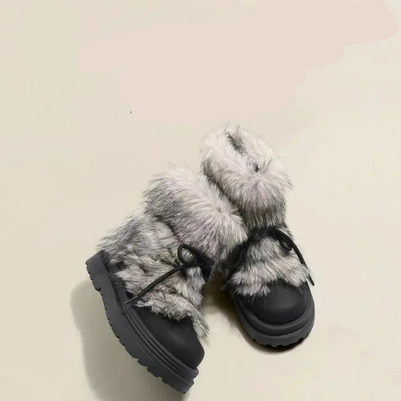 Olivia Bennet | Fur Après-Ski Boots for Women