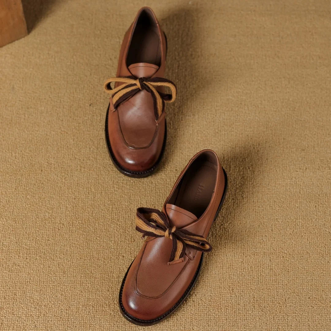 Olivia Bennet | Classic Leather Loafers for Women