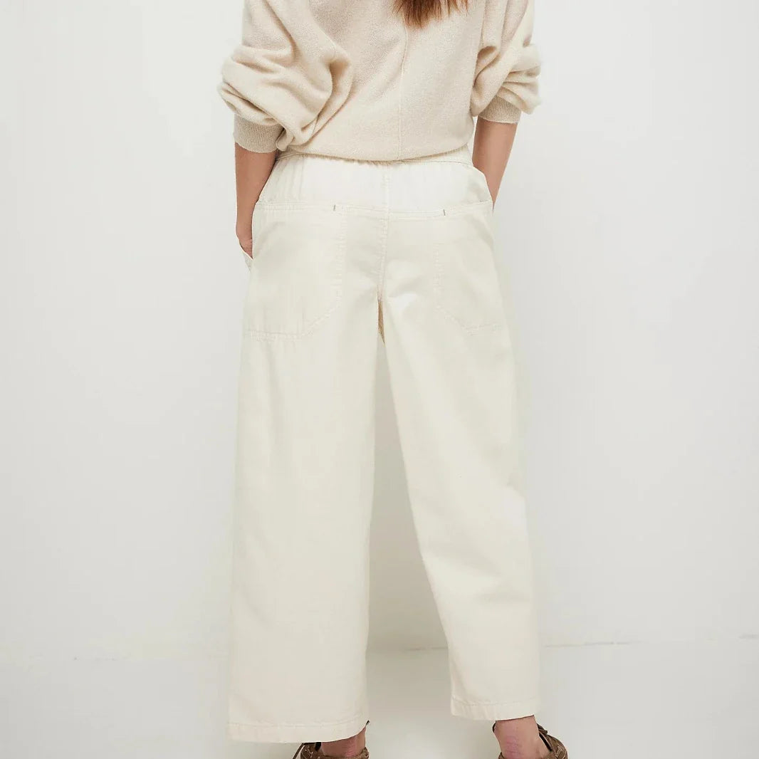 Olivia Bennet | Weekender Drawstring Jeans for Women in Denim Blue