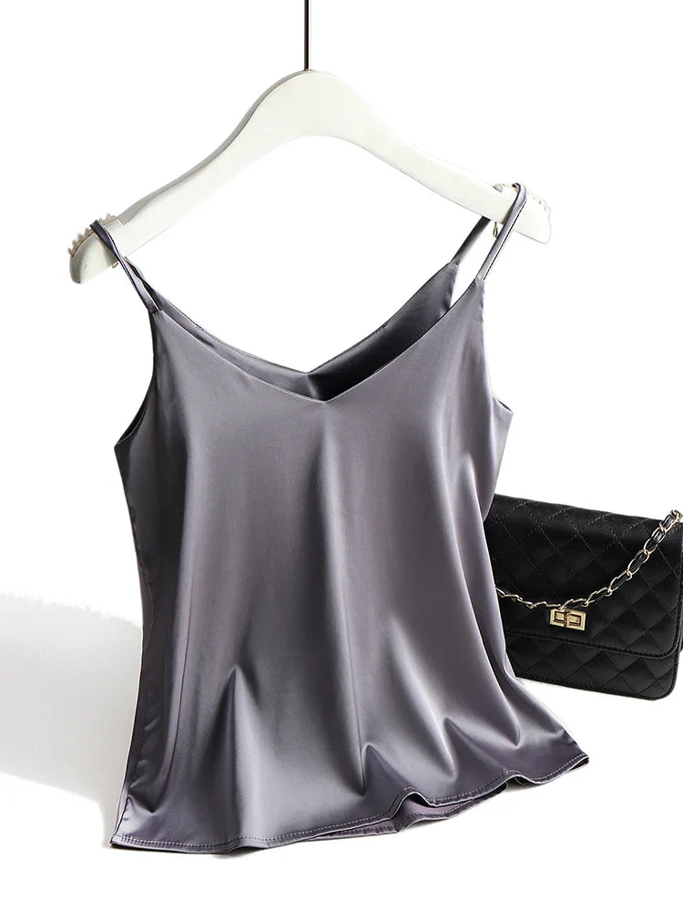 Olivia Bennet | Camisole Top for Women in Soft Fabric, Relaxed Fit, Classic Style