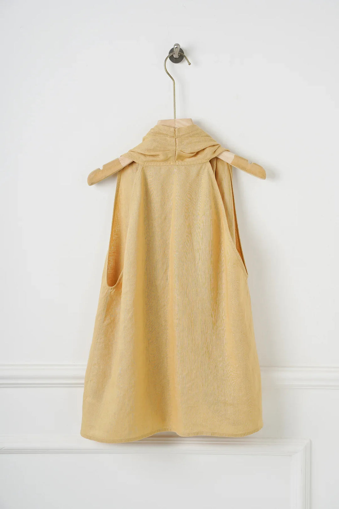 Olivia Bennet | Drape Linen Vest for Women