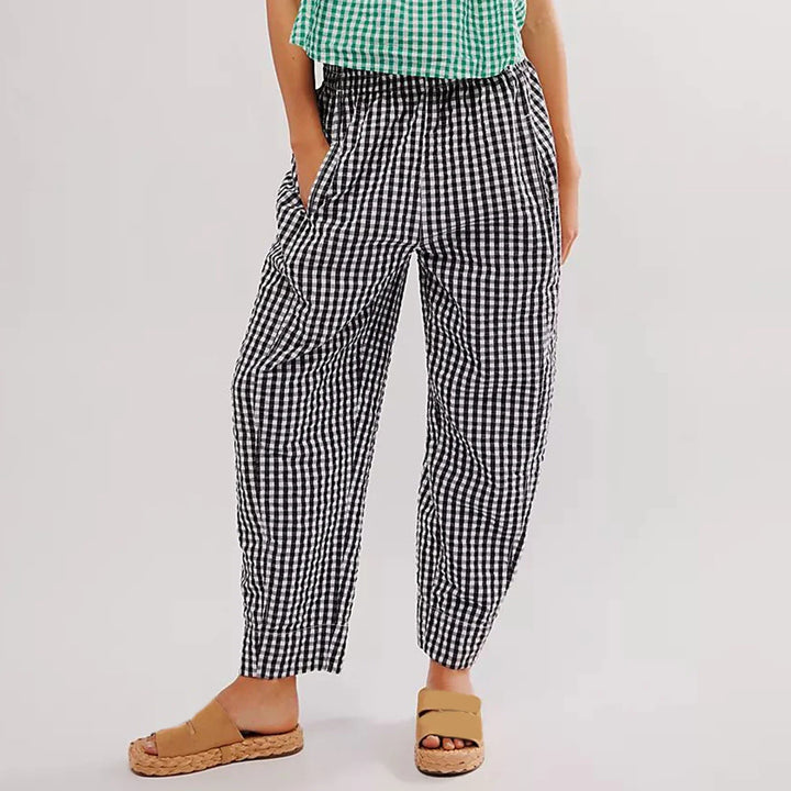 Olivia Bennet | Lounge Pants for Women in Soft Fabric, Relaxed Fit, Gray