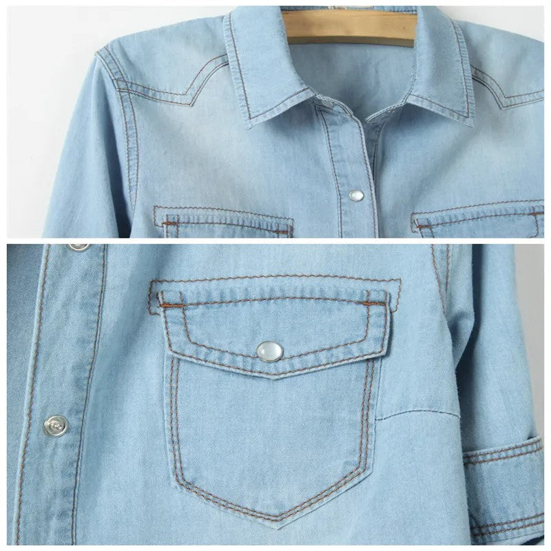 Olivia Bennet | Denim Crop Top for Women in Summer Fit